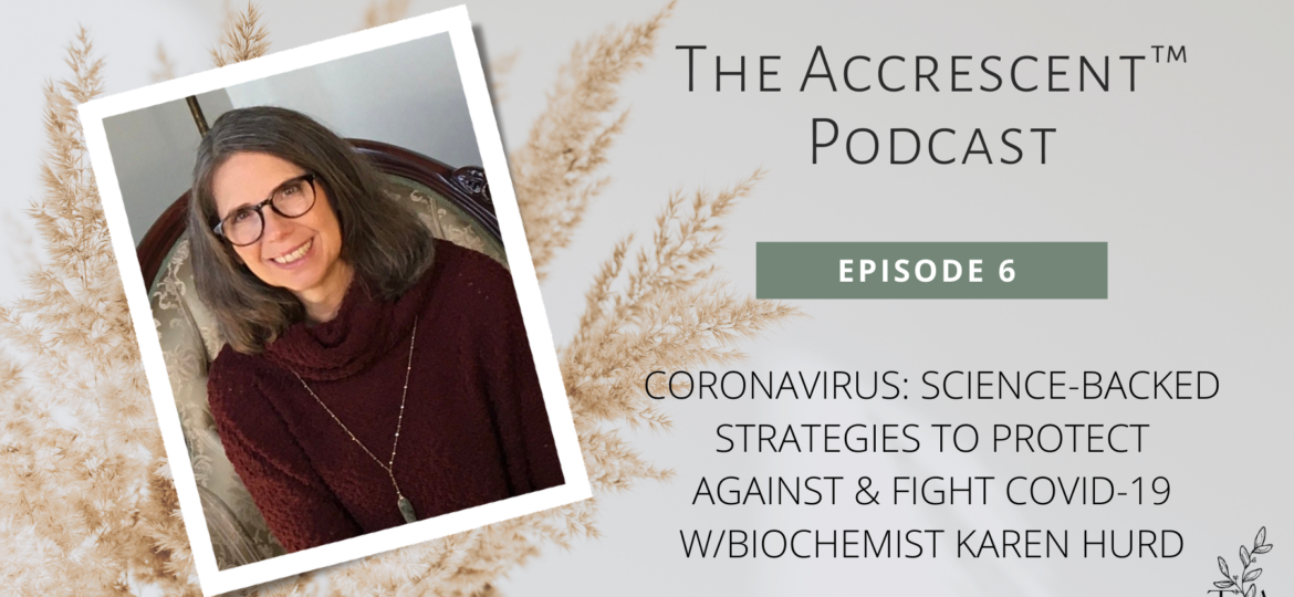 Podcast Ep. 6 - Coronavirus: Science-Backed Strategies to Protect Against & Fight COVID-19 w/Biochemist Karen Hurd
